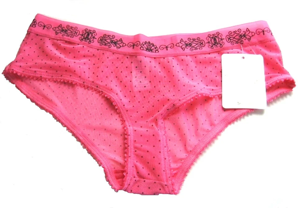 Short masculino X333 Rene Rofe NOVO feminino preto bolinhas acabamento picot baga malha transparente - Imagem 1 de 1