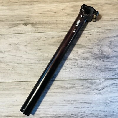 Vintage 90s Control Tech MTB Seatpost 31.6 350 Black MISSING CLAMP INSERTS - Image 1 of 4