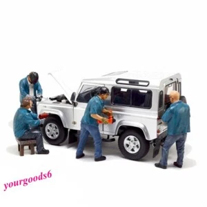 1/18 Diorama Garage Figure Model Car Repair Workshop Display Worker Model Toys - Picture 1 of 25