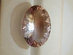 Natural Ametrine gemstone - faceted Trystine quartz 14.40 CTS - Foto 1 di 12