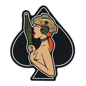 Ukraine Military Army patch "TACTICAL GIRL #8" PVC Morale Patch - Picture 1 of 1