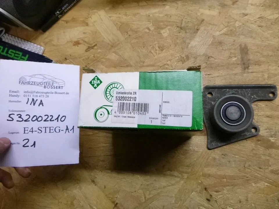 SUZUKI BALENO (EG) 1.9 TD galet de renvoi galet de guidage courroie de distribution INA - Photo 1/1