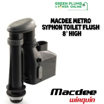 MACDEE by Wirquin DSY0225 Metro Siphon Toilet Flush 8" Inch