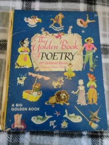 The Golden Book of Poetry 100 Childhood Favorites 1947 First Printing Hardcover - Picture 1 of 10
