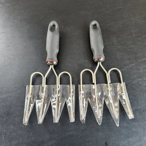 Norpro Grip-EZ Truthahn- & Geflügelheber 2er Set Edelstahl Spülmaschinenfest - Bild 1 von 5