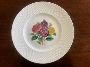 Copeland Spode Mansard Dahlie weiß Speiseteller England signiert S1990 ~11" - Bild 1 von 2