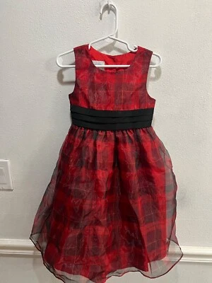 MARMELLATA TEMPORADA NAVIDEÑA / VESTIDO DE FIESTA, ROJO BRILLANTE NEGRO FAJA 4T vacaciones Foto 1 de 4
