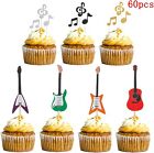 60 Pcs Music Notes Cupcake Toppers    ?sku:Ycs-Fba-005