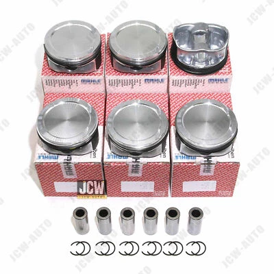6x Pistons & Rings Set STD For Volvo S80 V70 XC60 XC70 XC90 3.2 L6 T6 B6324S - Image 1 of 4