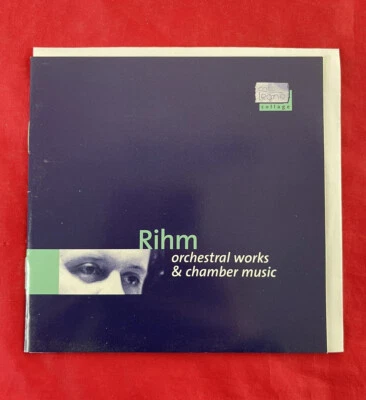 Wolfgang Rihm Orchestral Works Chamber Music Wolfli-Lieder  Stimme Classical CD - Image 1 of 4