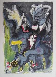 Edouard PIGNON : Le beau parleur, Lithographie originale - Picture 1 of 4