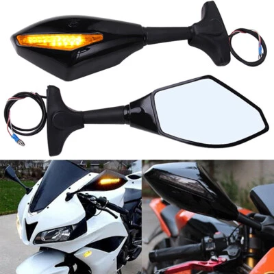 Espejo retrovisor LED intermitente para motocicleta Honda CBR600 F4/F4I 1999-2006 Foto 1 de 4