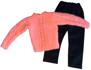 Robert Tonner Größe modische Puppe Pullover Hose Outfit Set schwarz und lachsrosa - Bild 1 von 2
