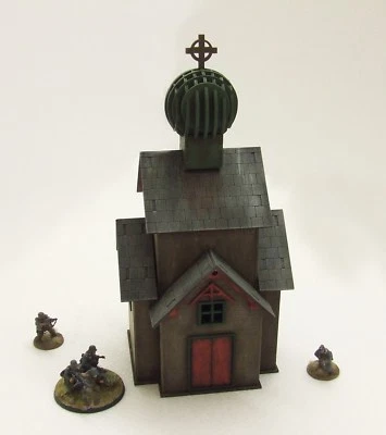 'RUSSIAN CHURCH' - 28mm  - ASSEMBLED MDF & PAINTED TO COLLECTOR'S STANDARD - Image 1 of 4