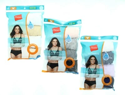 Hanes Ultimate Brief Underwear, Cool Comfort Microfiber, Low Rise, 4 Pack HXMFBF - Image 1 of 2