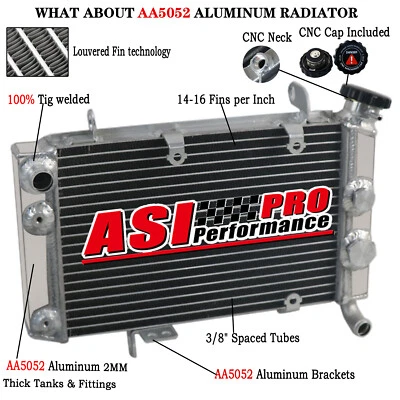 Radiator For 2003-2008 Suzuki Quadsport LTZ400/Kawasaki KFX400/Arctic Cat DVX400 - Image 1 of 4