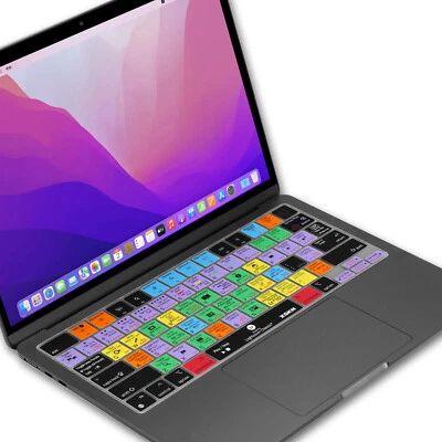 XSKN Lightroom Classic Shortcut Keyboard Cover for M2 M3 M4 Macbook Air 13.6/15 - Image 1 of 4