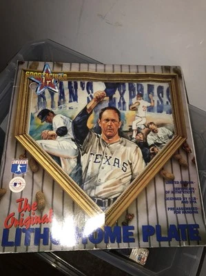 NOLAN RYAN AUTO ALL SPORTACULAR ART SIGNED HOME PLATE LITHO In Box - Image 1 of 4