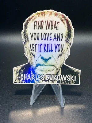 VITRAL DESIGNS Charles Bukowski Quote Stickers