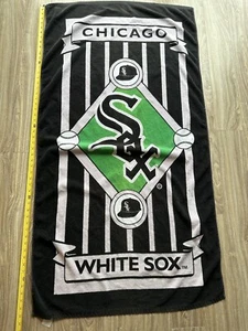 Vintage 90s MLB Chicago White Sox Beach Bath Towel 54 X 28 - Picture 1 of 2