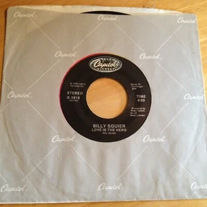 Billy Squier 45 Love Is The Hero / Learn How To Live - Picture 1 of 2