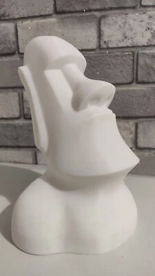 ABCTRADING NORTH Easter Island Head Money Box - Coin Bank - Moai Head - Ancient Art with Function