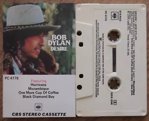 BOB DYLAN - DESIRE (CBS PC4778) 1980s AUSTRALIA CASSETTE TAPE FOLK HURRICANE - Picture 1 of 3