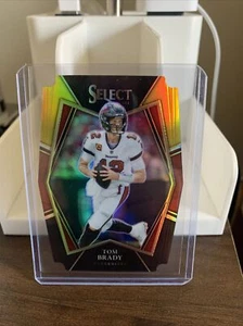 2021 NFL Select Tom Brady #101 Premier Level Black & Gold Die-Cut TB Buccaneers - Picture 1 of 2