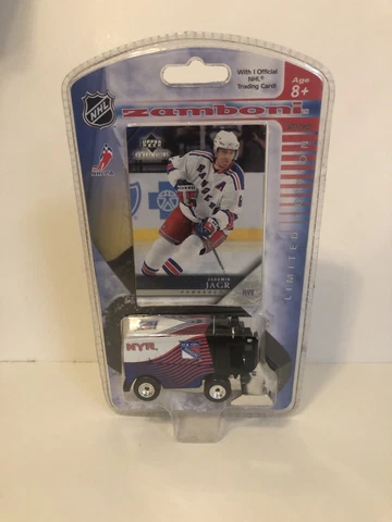 04/05 new york rangers mini zamboni with Jaromir Jagr UD card Cover