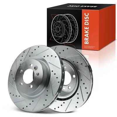 Rotores de freio dianteiros perfurados para Land Rover Range Rover Sport 2006-2017 LR4 10-16 - Imagem 1 de 4