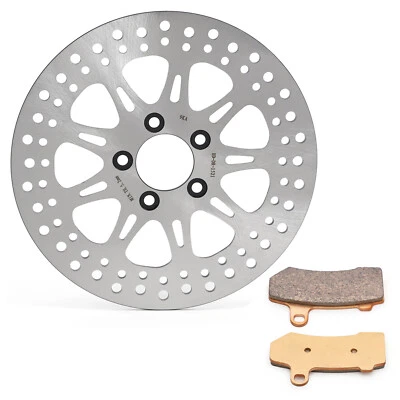 Rotor de freno trasero de 11,8" con pastillas para Harley Road King FLHR Street Glide FLHX 08-23 Foto 1 de 4