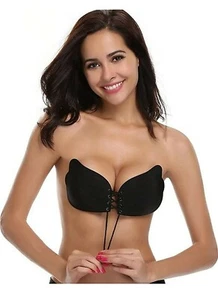 Malia Invisible Bra Self-adhesive Push Up Strapless Backless Stick On SZ B. USA - Picture 1 of 8
