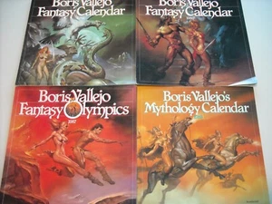 BORIS VALLEJO and Julie Bell 12 fantasy calendars 1985 -2014 - Picture 1 of 14