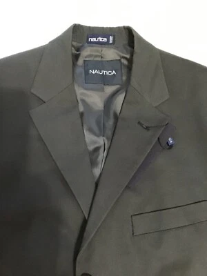 Blazer deportivo chaqueta Nautica para hombre gris de un solo pecho talla 40R - M210 Foto 1 de 4