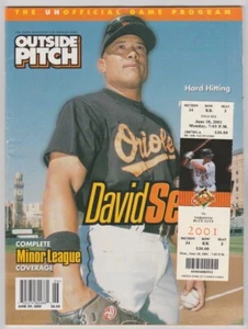 June 18,2001 Outside Pitch Baltimore Orioles vs Toronto Program w/Ticket Stub - Picture 1 of 3