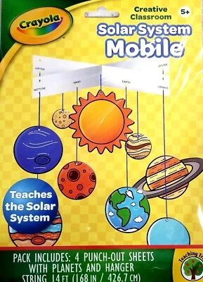 Crayola Sistema Solar Móvil Creativo Aula Espacio Arte Artesanía Proyecto Edades 5+ Foto 1 de 3