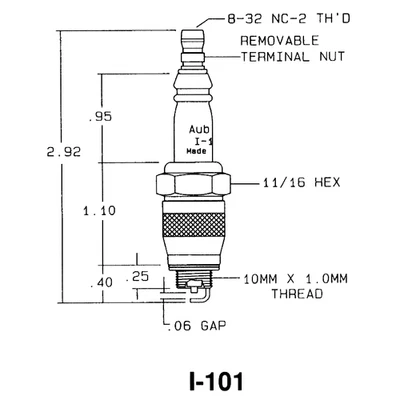 Auburn CS12982 Encendedor 10mm AMPLIA GAMA Repuesto Maxon 18110 Foto 1 de 4