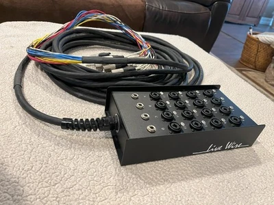 Livewire Advantage 16 x 4 Snake con entradas XLR TRS y devoluciones TRS 50 pies negro Foto 1 de 4