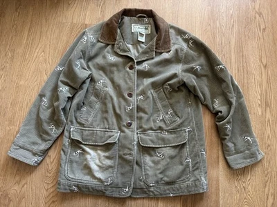 Abrigo Chaqueta Vintage Años 90 LL Frijol Pana Tareas de Granero Caza Perros Mujer Mediano Foto 1 de 4