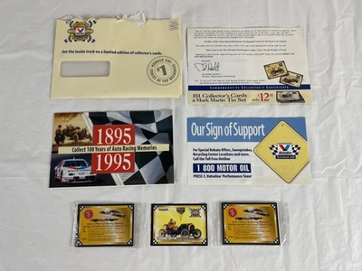 1995 Valvoline Traks Trading Cards 100 Years of Auto Racing 1909 Carl Fisher - Image 1 of 4