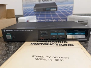 Vintage KAWASHO K-3851 Multi-Sound TV Decoder Instructions Original Box NICE - Picture 1 of 4