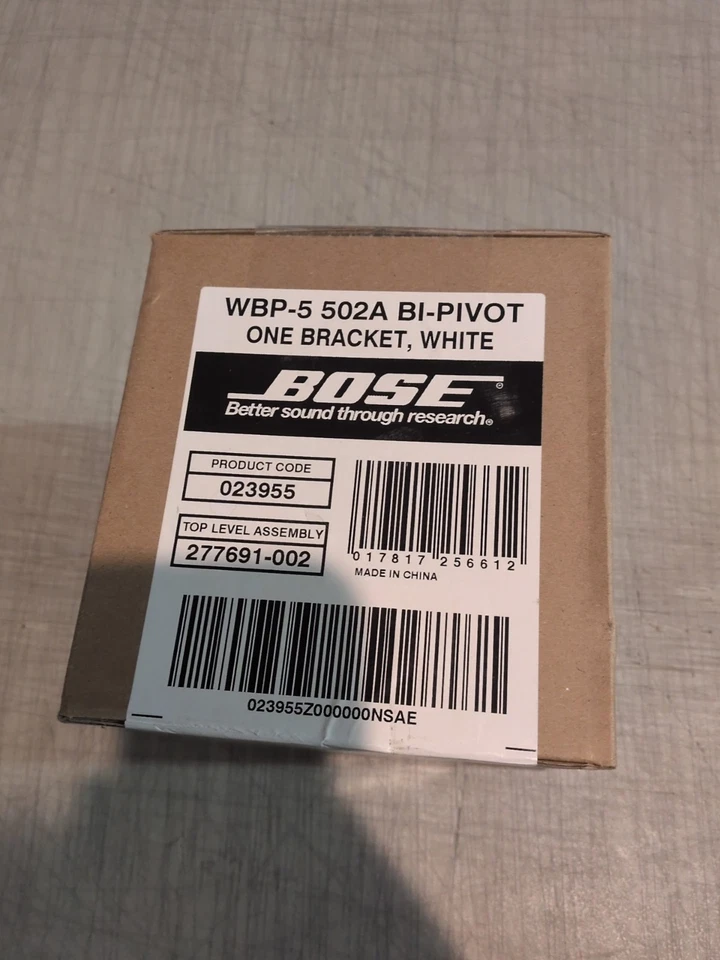 Bose WBP-5 502A Bi-Pivot Bracket / White / For Panaray 502A System Speaker - Image 1 of 4