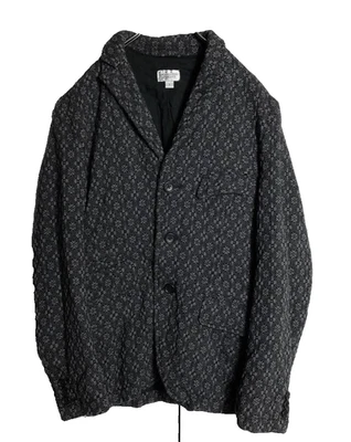 Chaqueta de tweed con monograma Engineered Garments, chaqueta a medida, talla S Foto 1 de 4