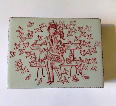 NYMOLLE DECOR Dinamarca Caja Cubierta Decorativa Artista R. Peynet #2187-401 Foto 1 de 4