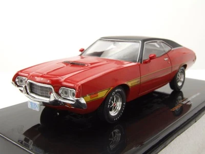Ford Gran Torino Sport 1972 Nero Rosso Modellino Auto 1:43 ixo models - Immagine 1 di 4