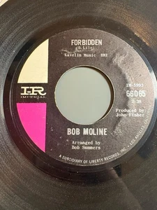 Bob Moline "Forbidden" 45 Record on IMPERIAL Label...60s Pop-Rock in VG++ - Picture 1 of 2