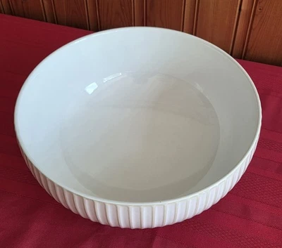 Better Homes & Garden Modern Farmhouse 10 pulgadas tazón para servir a rayas ¡PERFECTO! Foto 1 de 3