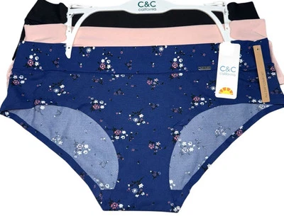 C & C California 3-Pack Hipster SOFT Underwear Panty Polyamide Blend Size XL - Image 1 of 4