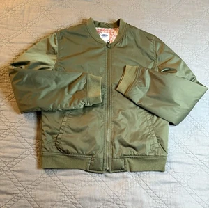 Old Navy Kids Flight Jacket Size XXL (16) Arugala Full Zip W/Floral Lining - Picture 1 of 12