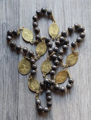 Chapelet ancien des 7 douleurs de la Vierge Marie - Objet religieux, dévotion  - Photo 1/4